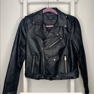 Love Tree Faux Leather Jacket